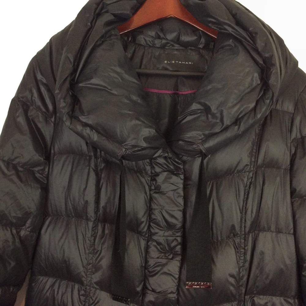 XSOLDXElie Tahari Down Feather Packable Parka Coat - Picture 4 of 8
